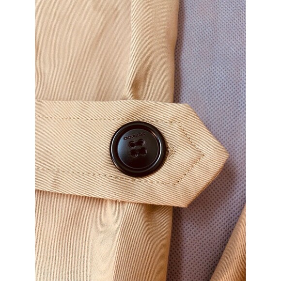 NWT XL Coach Oversized Trench Coat - Khaki - Buttons & Adjustable Belt - Picture 5 of 12